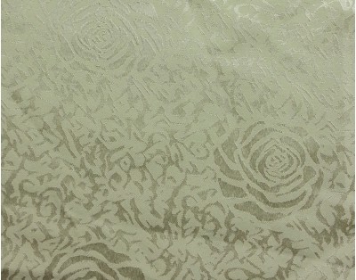 TB-FDN  提花桌布  枱布 100％滌  散花牡丹-米白  花瓣紋 側面照